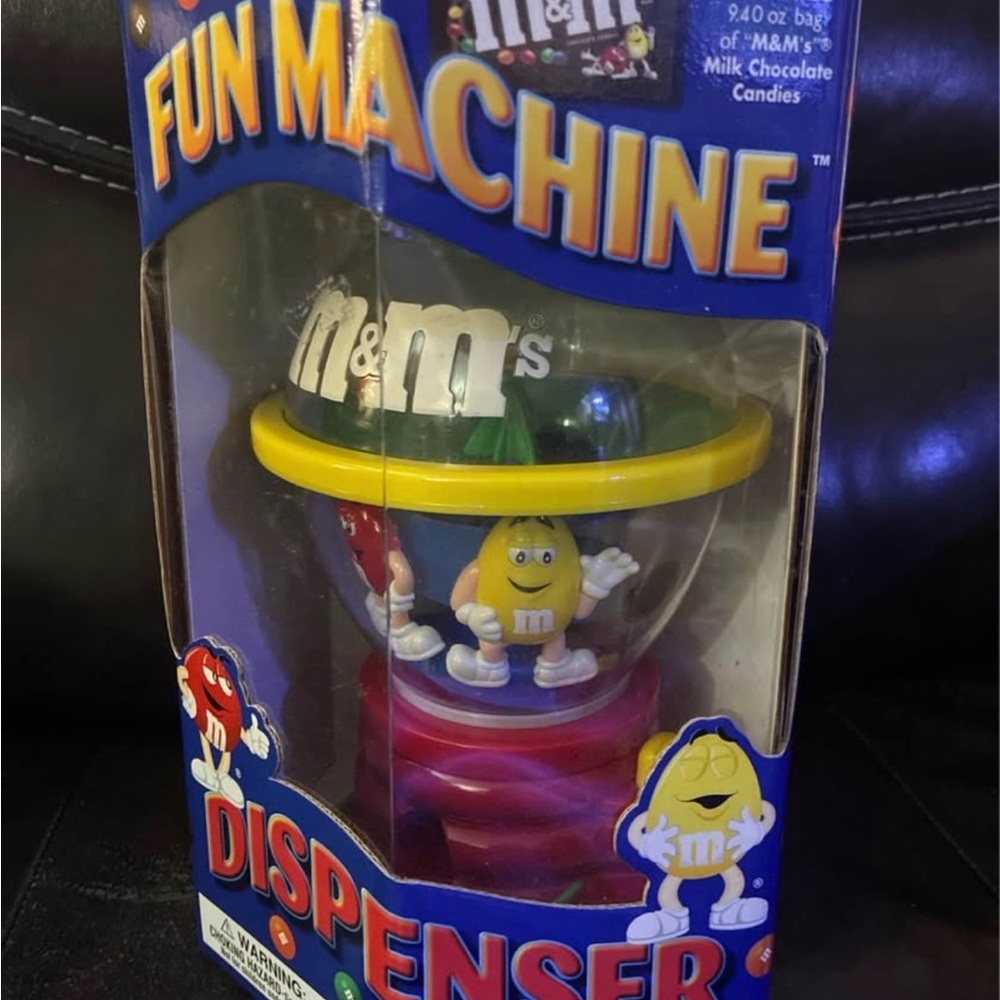M&M'S Fun Machine Candy Dispenser - Yellow and Blue